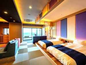温泉露天風呂付き客室/お部屋・しんかいフロア