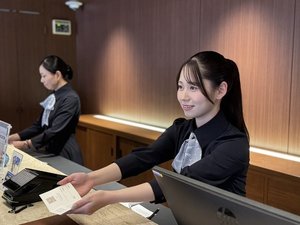 お客様のおかえりを笑顔でお待ちしております。