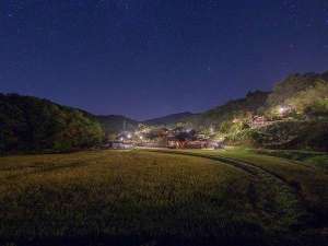 夜の風景星空が近くに感じます。