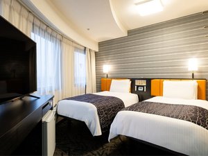 ツインルーム / 12平米 / ベッド幅100cm×2台(お部屋によりベッドサイズが異なります)