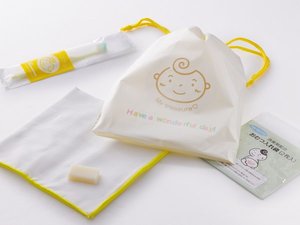 ベビーアメニティ(歯ブラシ・ガーゼハンカチ・おむつ入れ袋・ボディソープ)※ご希望の際はご連絡ください