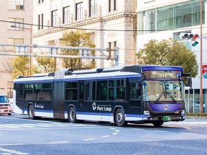 ポートアイランド・メリケンパークへは新神戸駅から乗車可能なバスで楽々移動♪