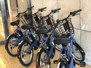 電動アシスト付自転車の貸出あり(有料)