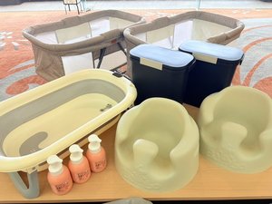 貸出用のベビー用品をご用意しております♪お気軽にお声掛けくださいませ。