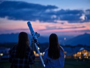 ■天体望遠鏡を使った星空観察
