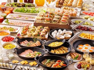 朝食ビュッフェ:多彩なメニューで朝のエネルギーチャージを☆(イメージ)