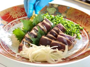『体験』　土佐わら焼きカツオたたきプラン