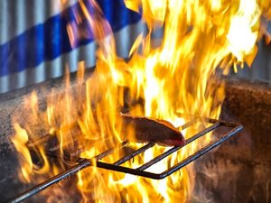 『体験』　土佐わら焼きカツオたたきプラン