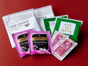 【お茶セット】南苑や特別室用のお茶セット。様々な味をお楽しみください。