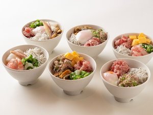 【朝食】勝手丼の一例