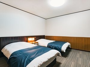 【客室:デラックス和洋室】独立したツインルーム