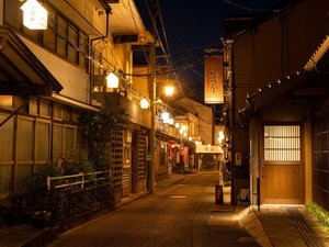 三朝温泉 街並み