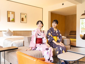 【禁煙】スーペリア和洋室ツイン 内風呂なし(スライドベッド)※イメージ