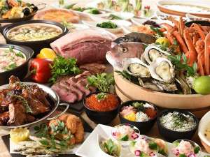 グランドプリンスホテル広島：ポルトブッフェ（※イメージ）『広島牡蠣』や『蟹』など、冬の味覚を約40種ご用意♪