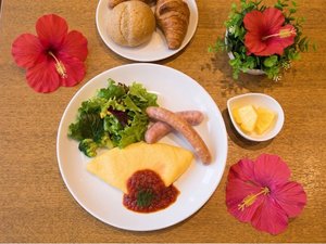 【洋朝食】徒歩1分の姉妹店では和朝食「豚しゃぶ」もお召し上がりいただけます。
