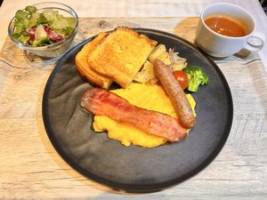 Bセット:フレンチトーストモーニングセット