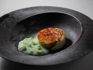 【贅沢会席】口に含んだ瞬間から余韻までずんだを楽しめる「ずんだのカタラーナ」