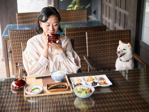 朝食も一緒に♪
