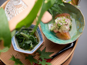 ご夕食 - 榎の晩餐(季節の小鉢一例)