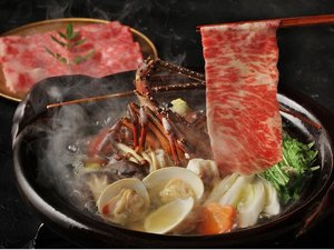 【別注料理】「和牛の別皿仕立て」海鮮の旨みが溶け出した「豊後鍋」の出汁で、厳選された和牛を味わう贅沢