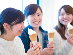 当館で大人気の『ソフトクリーム』冷たくて、あま〜い幸せ♪