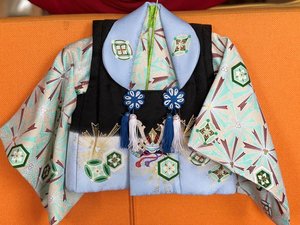 お祝い行事のお食事会男児着物貸出ししております
