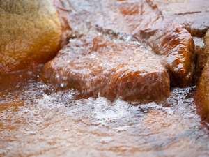シュワッとした気泡が特徴的な炭酸泉。天然温泉100%を贅沢に掛け流しで堪能!SS