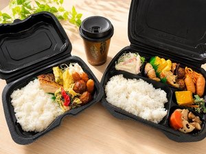 テイクアウト朝食■お1人様につき、テイクアウトBOX(大・小 各1個)と紙コップ1個をお渡しします。
