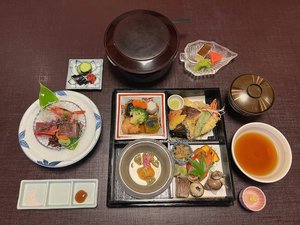 松花堂弁当夕食 一例