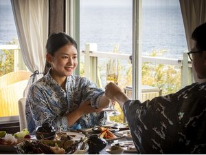 【レストラン】オーシャンビューのレストランでのお食事は格別です!