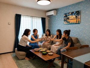2部屋限定ロイヤルスイートもご用意。みんなでわいわい♪女子会やグループ旅行で『カリー!(乾杯)』