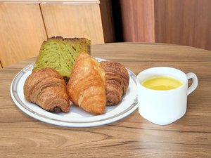 朝食とご一緒に、コーヒーやスープも無料でお召し上がりください