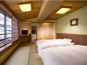 【客室】和風ツインルームのお部屋です。