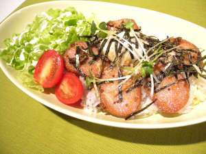 ご連泊メニュー・一例☆2日目もしくは3日目のメニューがパンではなくご飯プレートになります。