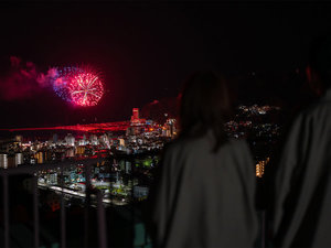 花火の夜景