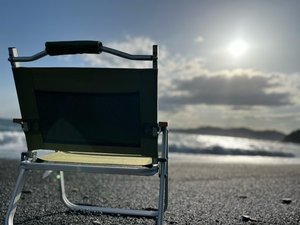 当館前の砂浜でチェアリング
