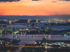 番の州工業地帯の夜景