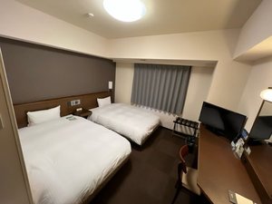 スタンダードツイン ベッド2台 2名様で寛げる広めのお部屋です。