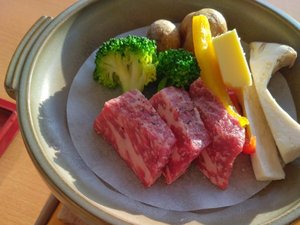 陶板焼きステーキ