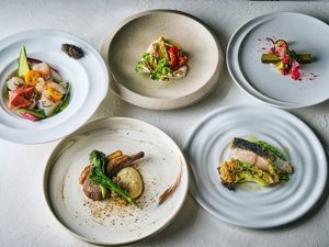 【夕食】薪焼きコース春メニューイメージ_WOODSIDE dining