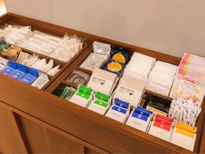 各種アメニティをロビーでご用意