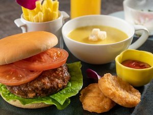 【朝食】未就学児向け 近江牛バーガー