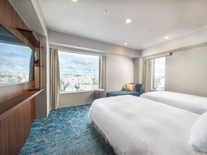 【クラブスーペリアツイン】お部屋は高層階13〜15Fです。