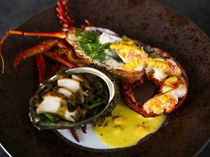 15階 鉄板焼 楓/イセエビと鮑 焦がしバターソース