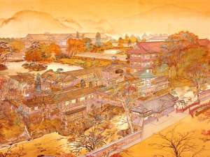 昔の菊屋の様子〜かつては広大な敷地に建っておりました