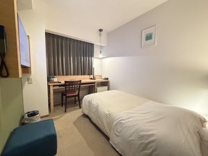 【コンフォートシングル (禁煙のみ):14�u】ダブルベッドのシングルルームです。