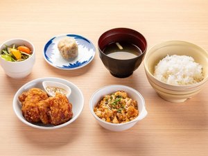 【朝食】ザンギ麻婆豆腐Set