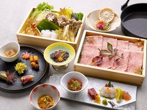 【選べるメイン】おおいた和牛のすき焼き会席 お子様にも人気♪お箸でほぐれる柔らかさ♪