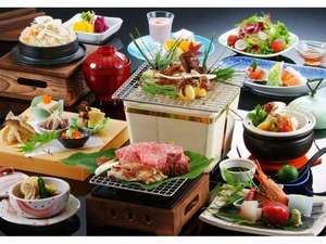 ≪松茸会席一例≫秋味覚の王様、松茸をいろんな料理法でご堪能下さい。