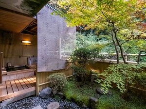 露天風呂付き和室 温泉露天